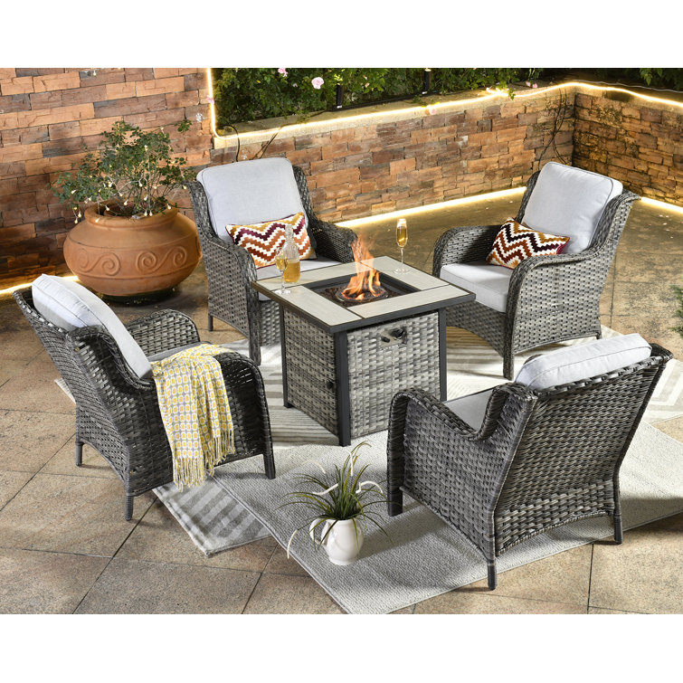 Wicker fire deals pit chairs